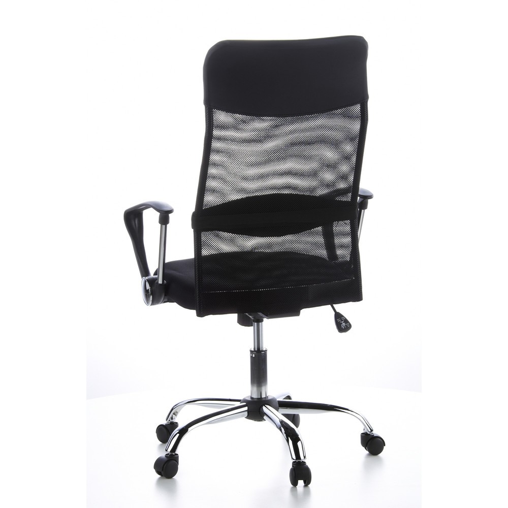 N° de l'image du produit 8 : Siège de bureau / fauteuil de direction hjh OFFICE ARIA HIGH tissu, noir