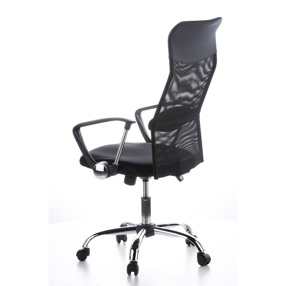 N° de l'image du produit 9 : Siège de bureau / fauteuil de direction hjh OFFICE ARIA HIGH tissu, noir