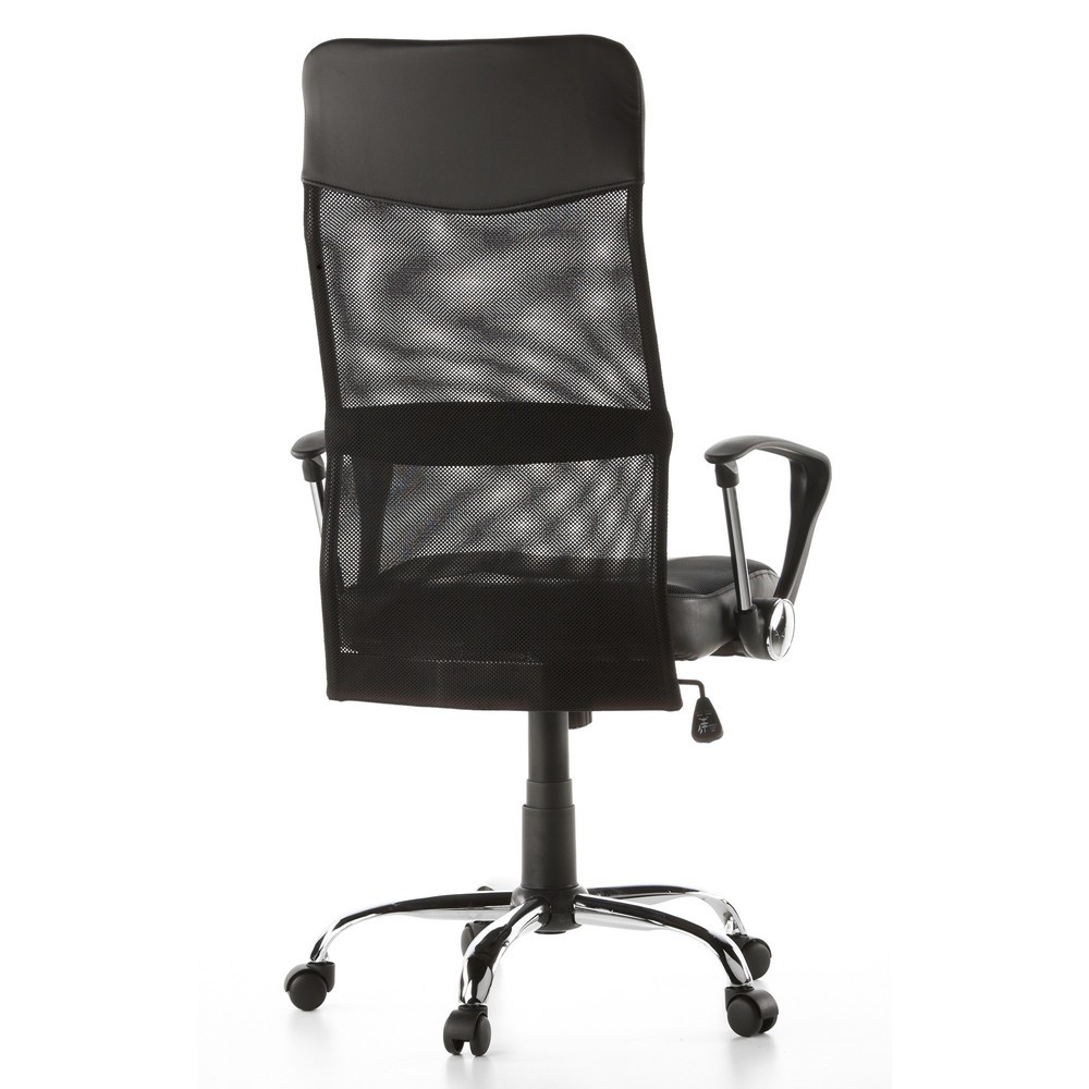 N° de l'image du produit 6 : Siège de bureau / fauteuil de direction hjh OFFICE ARTON 20, similicuir/maille, noir