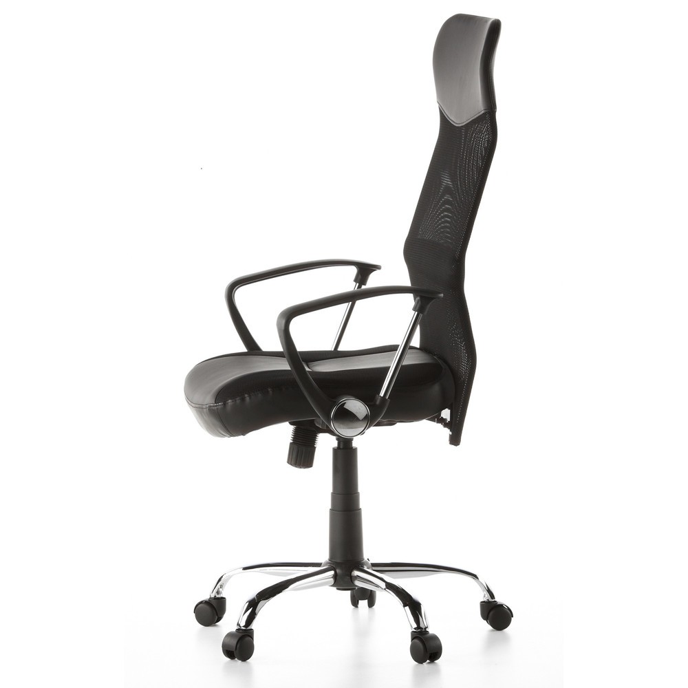 N° de l'image du produit 9 : Siège de bureau / fauteuil de direction hjh OFFICE ARTON 20, similicuir/maille, noir
