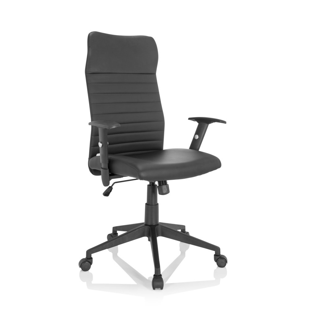 N° de l'image du produit 2 : Siège de bureau / fauteuil de direction hjh OFFICE ARTON 30 similicuir, noir