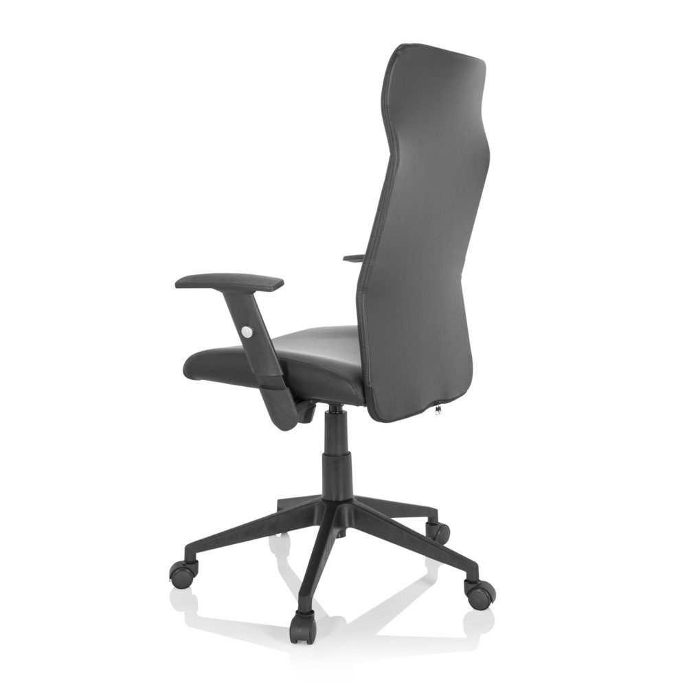 N° de l'image du produit 7 : Siège de bureau / fauteuil de direction hjh OFFICE ARTON 30 similicuir, noir