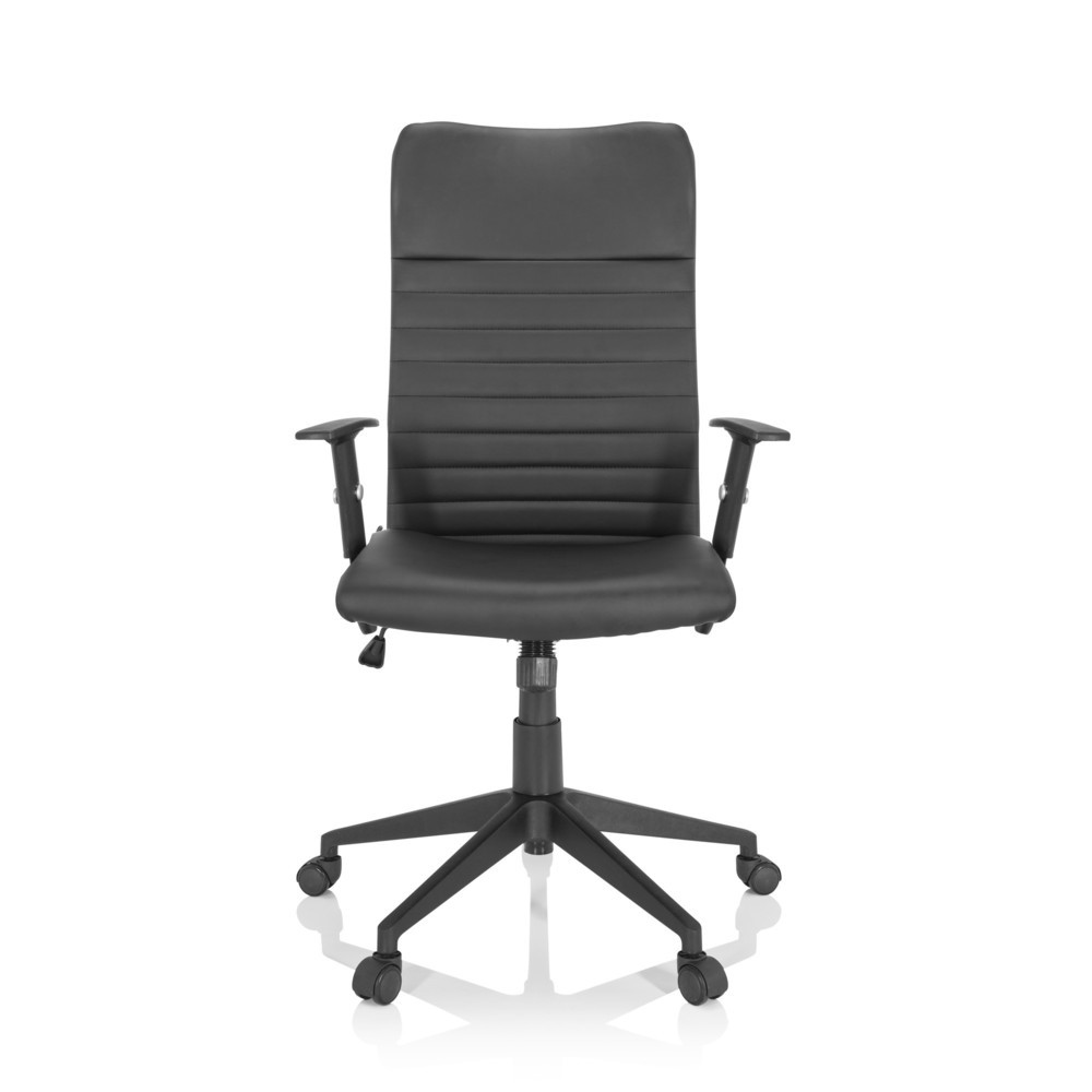 N° de l'image du produit 1 : Siège de bureau / fauteuil de direction hjh OFFICE ARTON 30 similicuir, noir