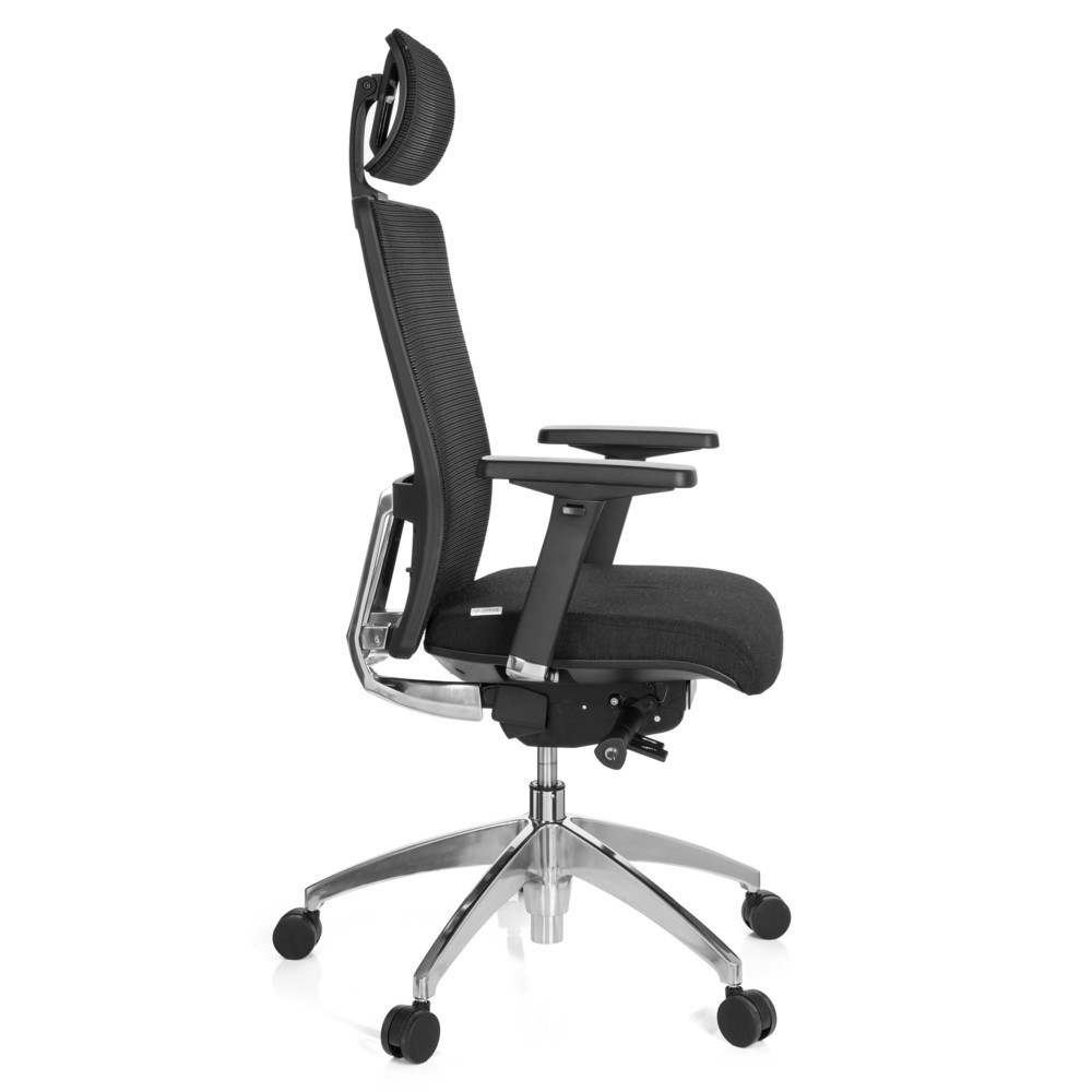 N° de l'image du produit 5 : Siège de bureau / fauteuil de direction hjh OFFICE ASTRA LUX tissu/maille, noir