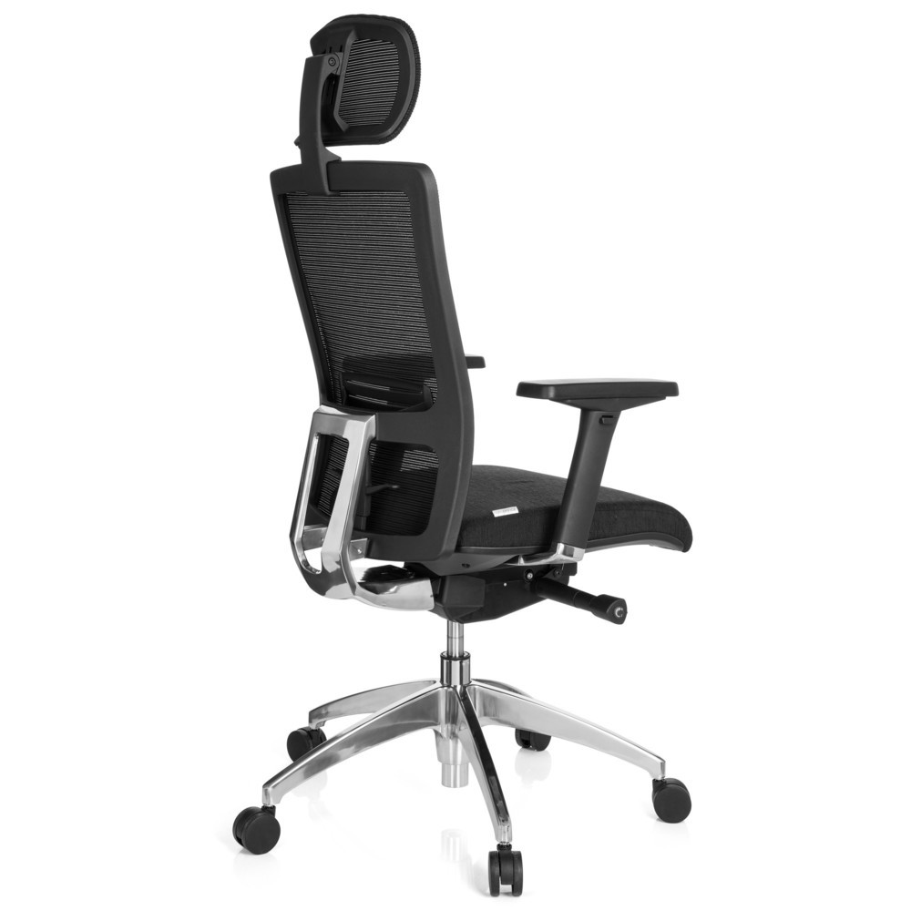 N° de l'image du produit 6 : Siège de bureau / fauteuil de direction hjh OFFICE ASTRA LUX tissu/maille, noir