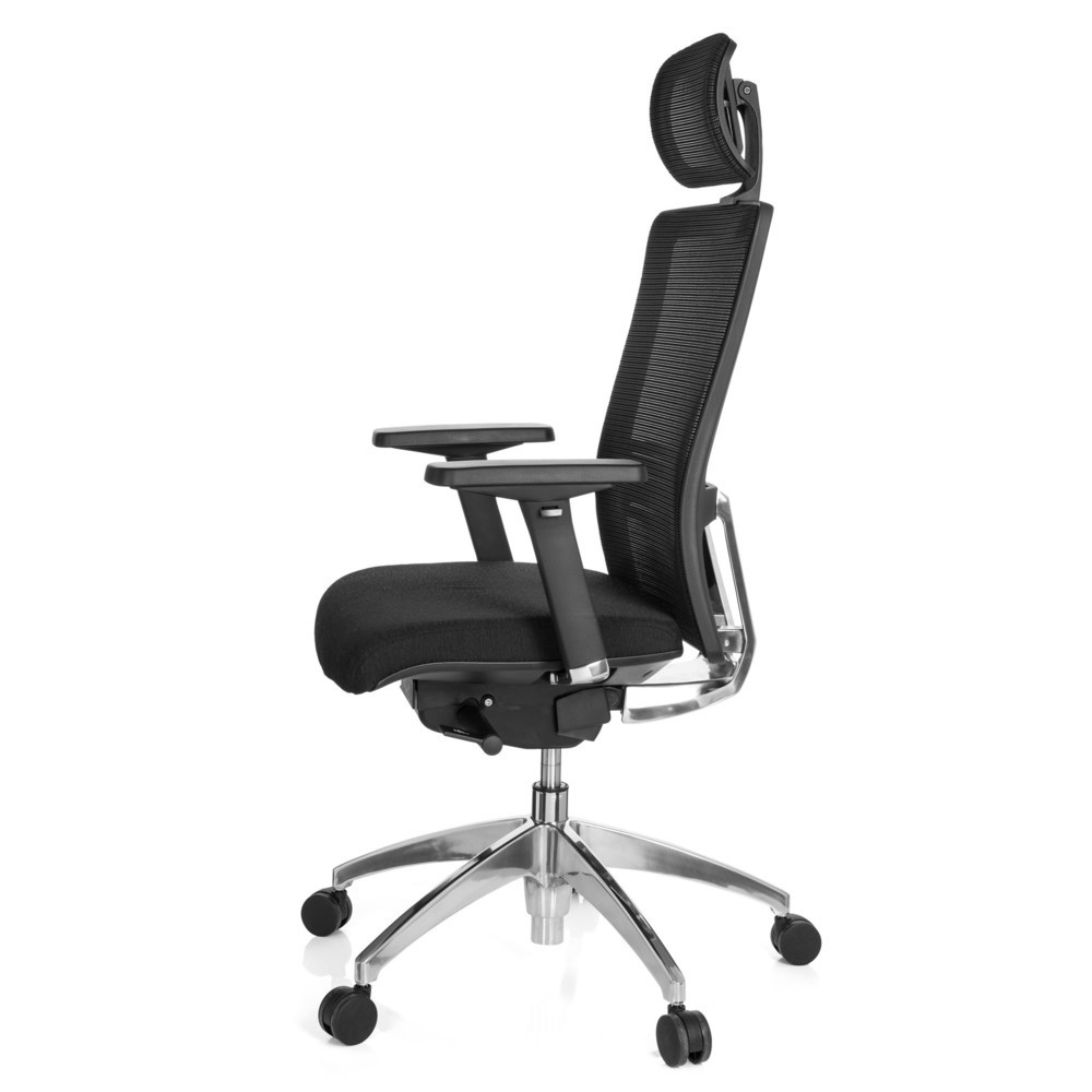N° de l'image du produit 10 : Siège de bureau / fauteuil de direction hjh OFFICE ASTRA LUX tissu/maille, noir