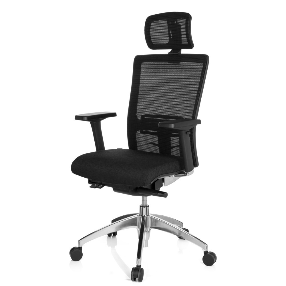 N° de l'image du produit 11 : Siège de bureau / fauteuil de direction hjh OFFICE ASTRA LUX tissu/maille, noir
