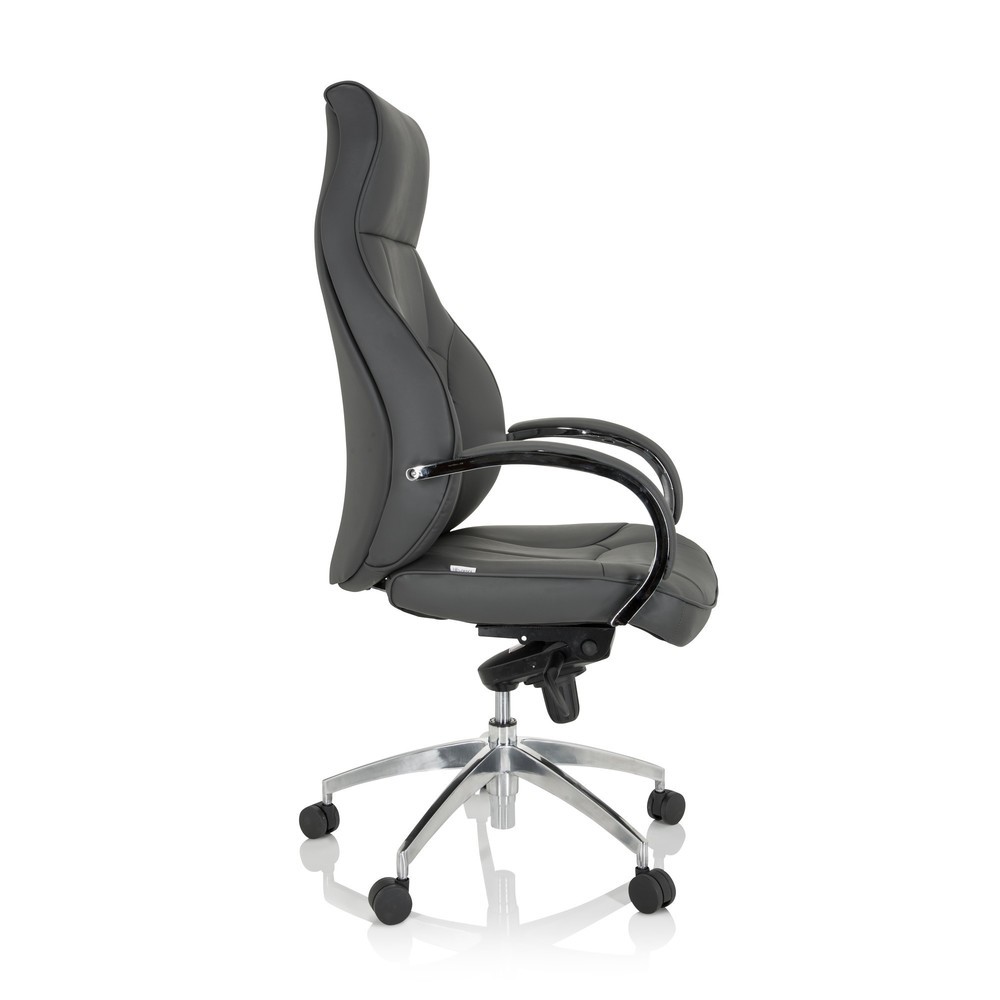 N° de l'image du produit 3 : Siège de bureau / fauteuil de direction hjh OFFICE ELEGANCE I similicuir, gris