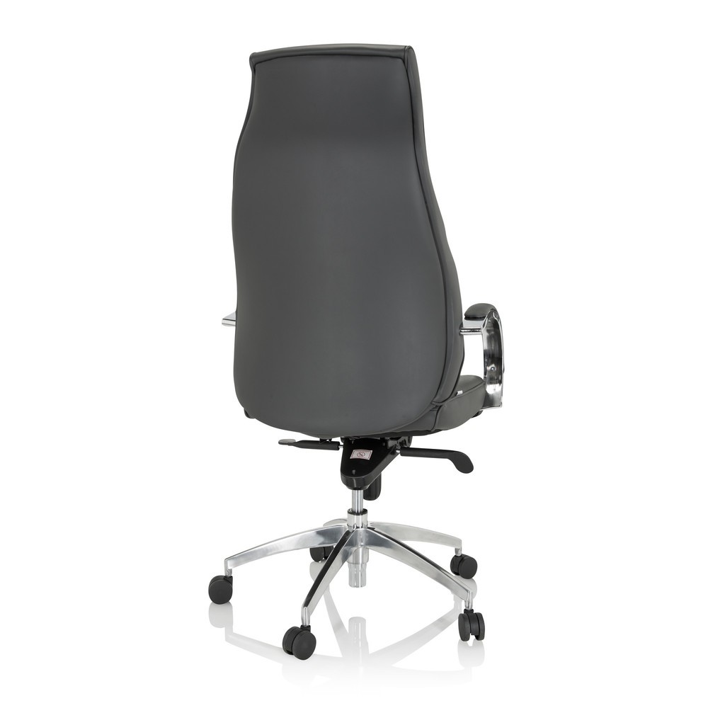 N° de l'image du produit 5 : Siège de bureau / fauteuil de direction hjh OFFICE ELEGANCE I similicuir, gris