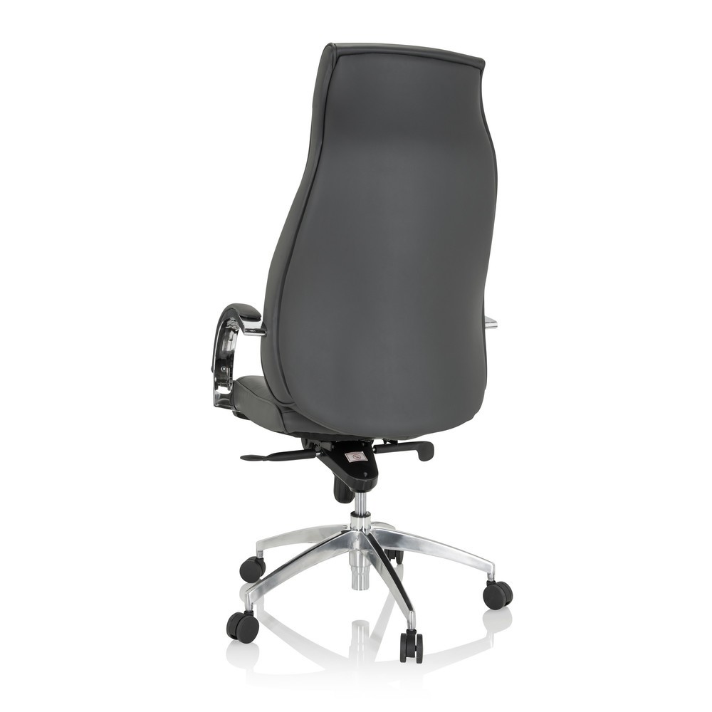 N° de l'image du produit 6 : Siège de bureau / fauteuil de direction hjh OFFICE ELEGANCE I similicuir, gris