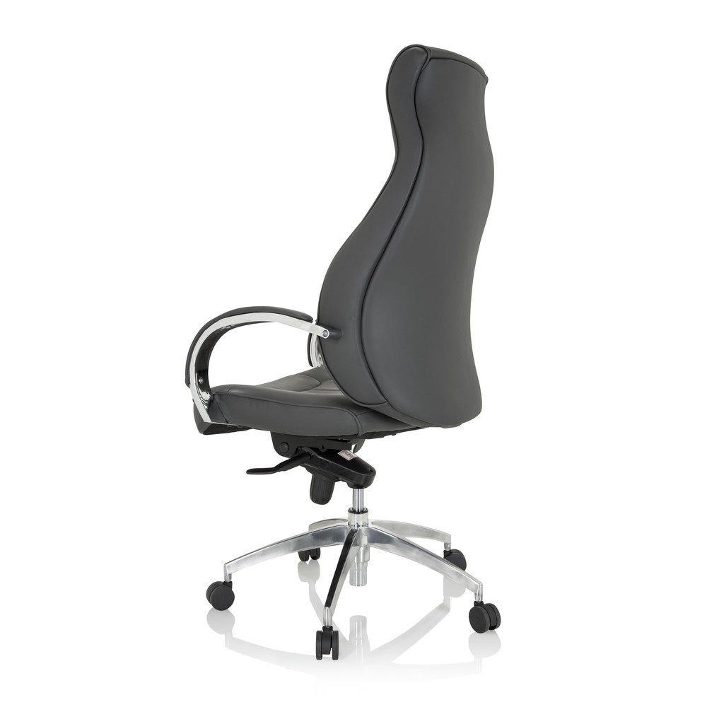 N° de l'image du produit 7 : Siège de bureau / fauteuil de direction hjh OFFICE ELEGANCE I similicuir, gris