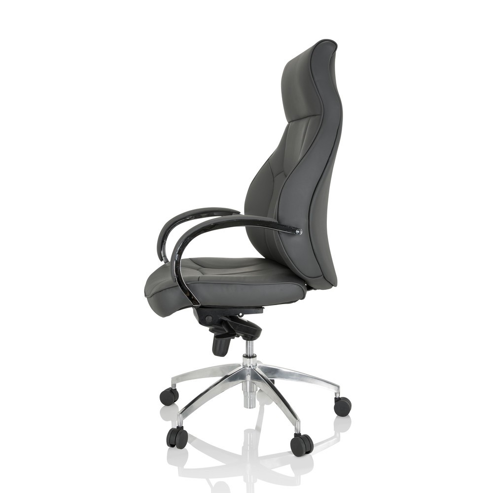 N° de l'image du produit 8 : Siège de bureau / fauteuil de direction hjh OFFICE ELEGANCE I similicuir, gris
