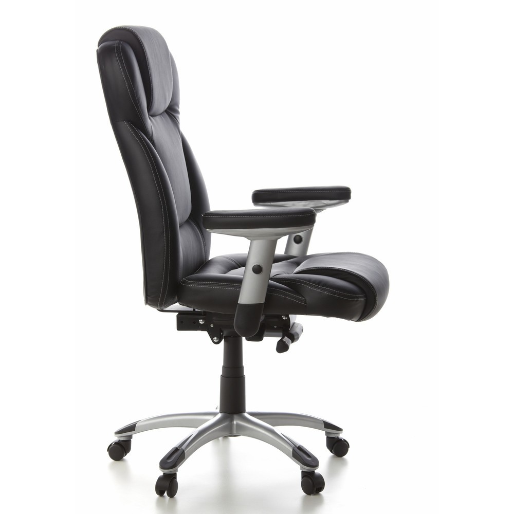 N° de l'image du produit 5 : Siège de bureau / fauteuil de direction hjh OFFICE EMBASSY 200 cuir, noir