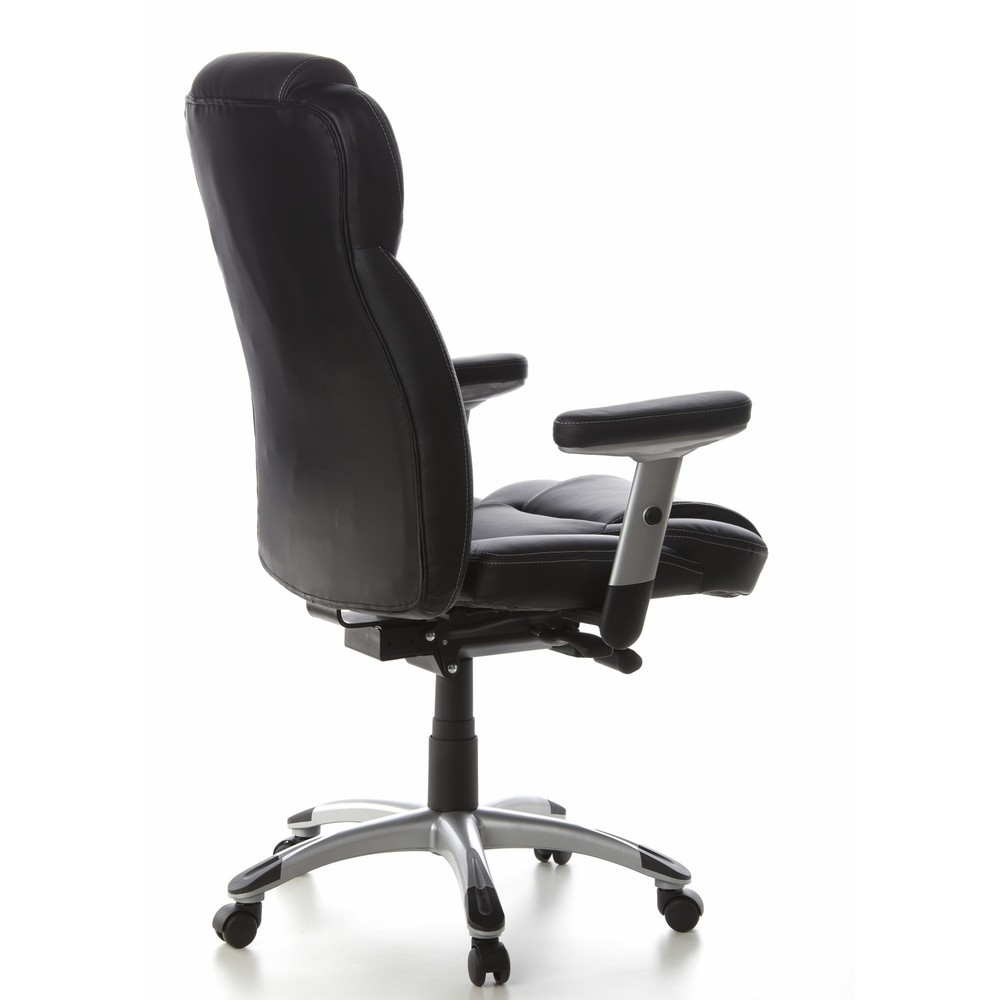N° de l'image du produit 6 : Siège de bureau / fauteuil de direction hjh OFFICE EMBASSY 200 cuir, noir