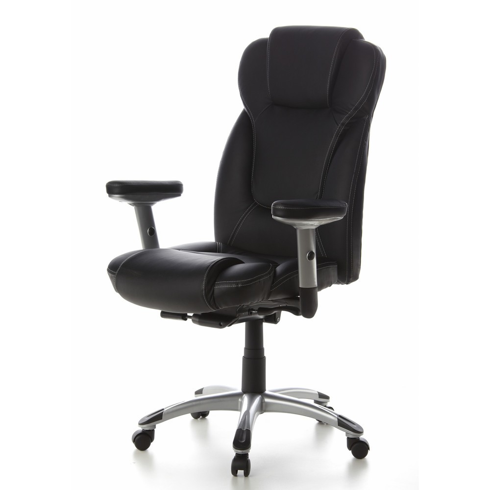 N° de l'image du produit 11 : Siège de bureau / fauteuil de direction hjh OFFICE EMBASSY 200 cuir, noir