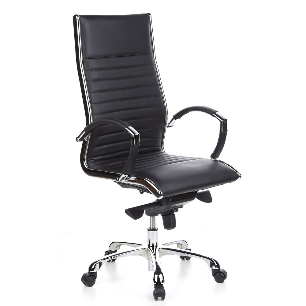 N° de l'image du produit 3 : Siège de bureau / fauteuil de direction hjh PARMA 20 cuir, noir