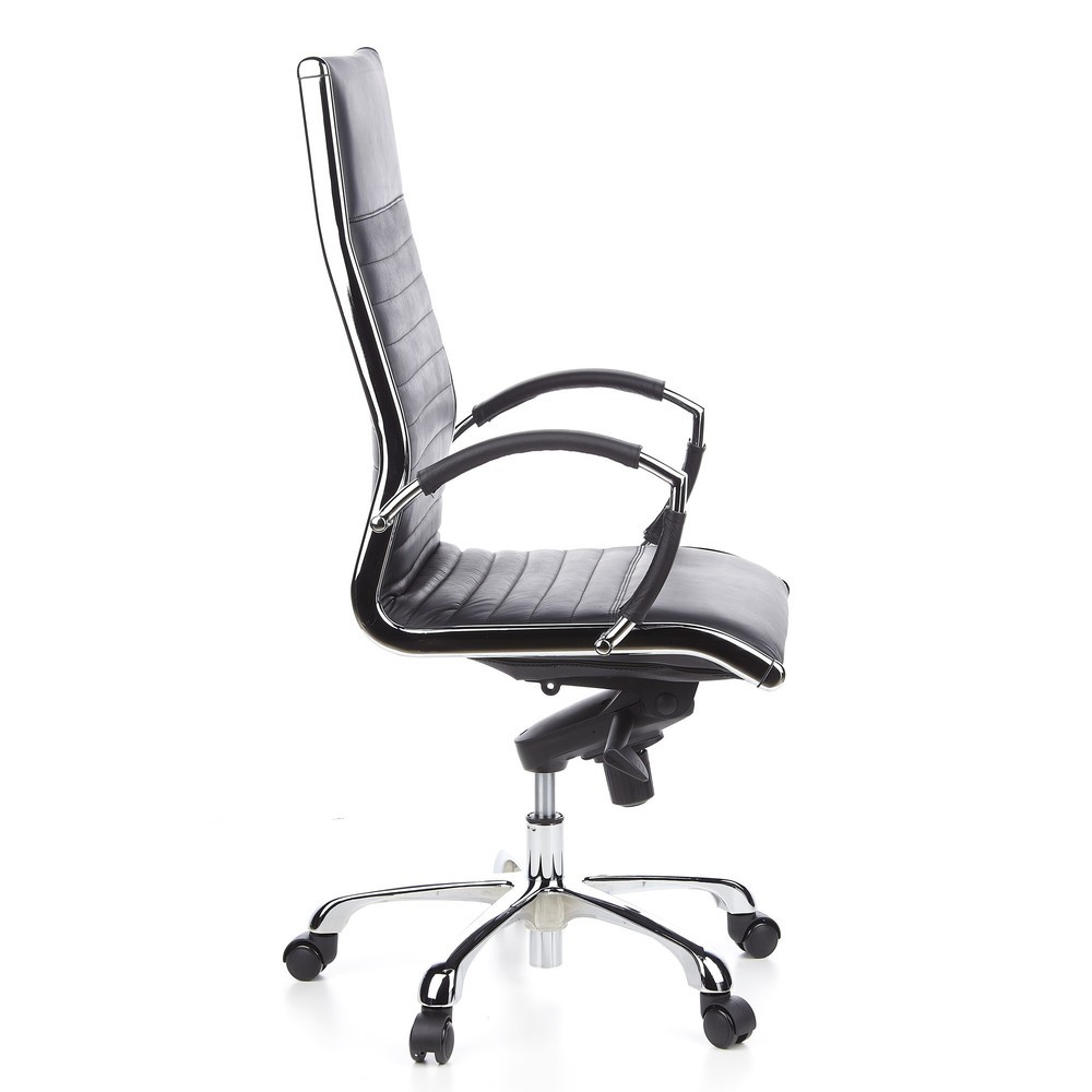 N° de l'image du produit 4 : Siège de bureau / fauteuil de direction hjh PARMA 20 cuir, noir