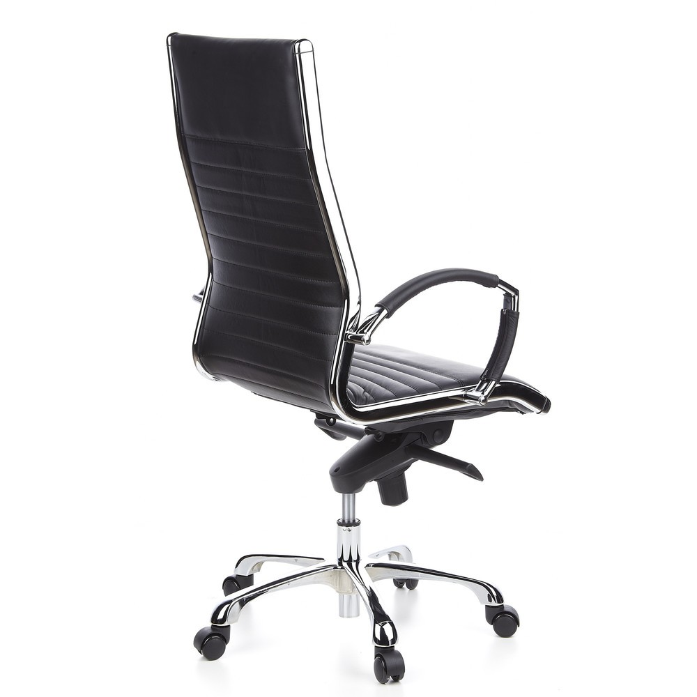 N° de l'image du produit 5 : Siège de bureau / fauteuil de direction hjh PARMA 20 cuir, noir