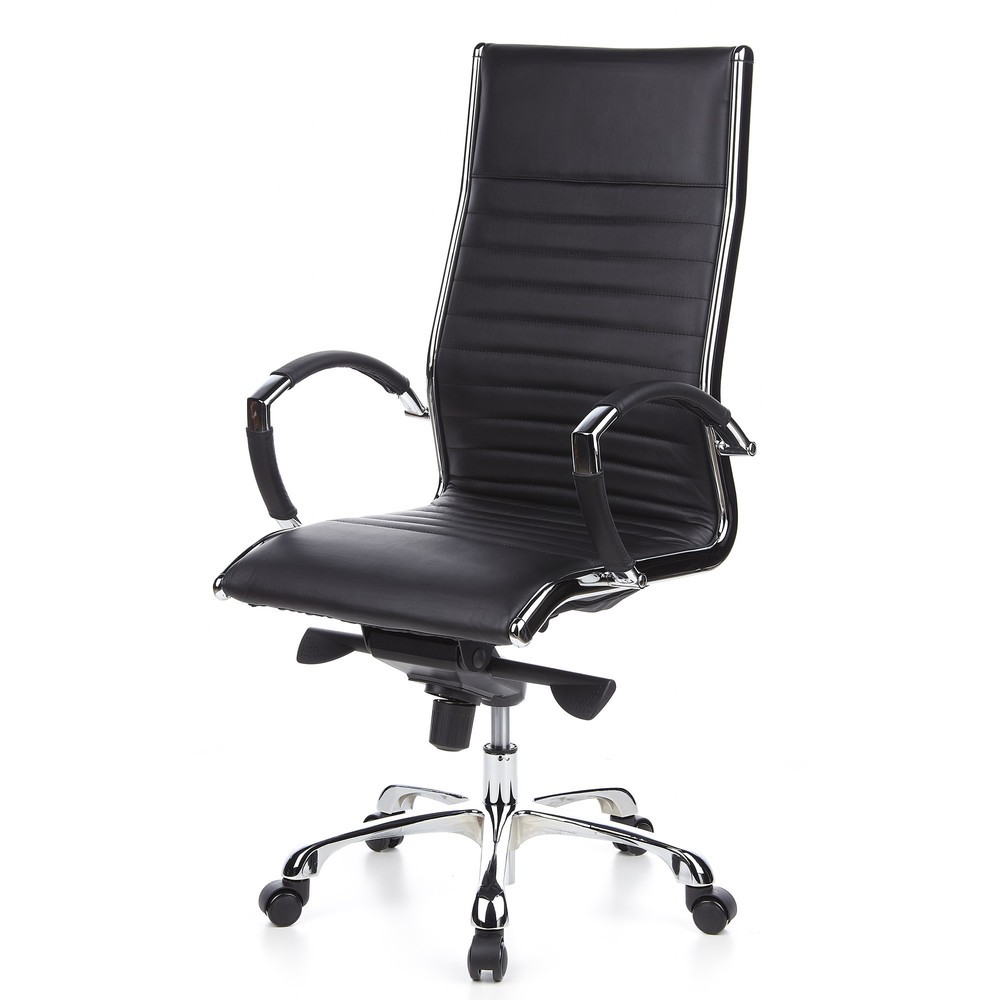 N° de l'image du produit 10 : Siège de bureau / fauteuil de direction hjh PARMA 20 cuir, noir