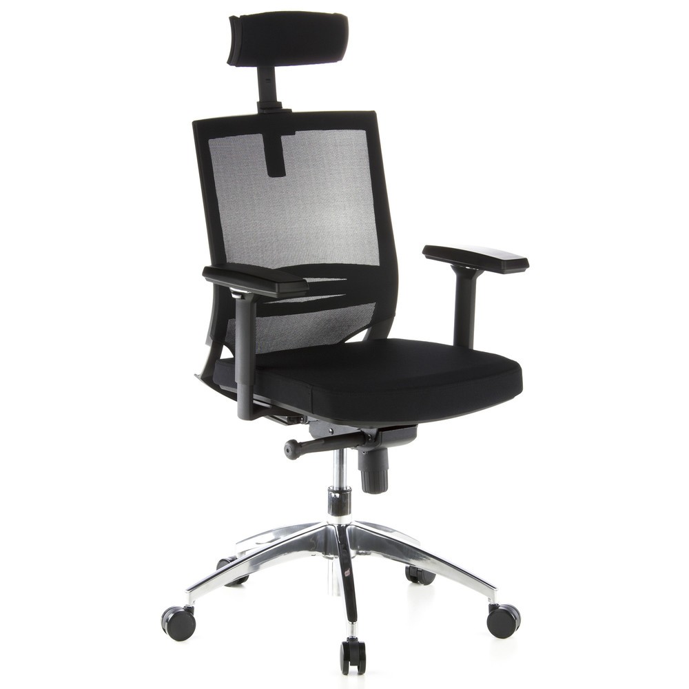 N° de l'image du produit 3 : Siège de bureau / fauteuil de direction hjh OFFICE PORTO MAX tissu, noir