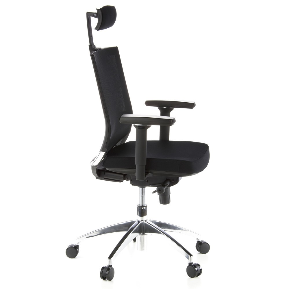 N° de l'image du produit 4 : Siège de bureau / fauteuil de direction hjh OFFICE PORTO MAX tissu, noir
