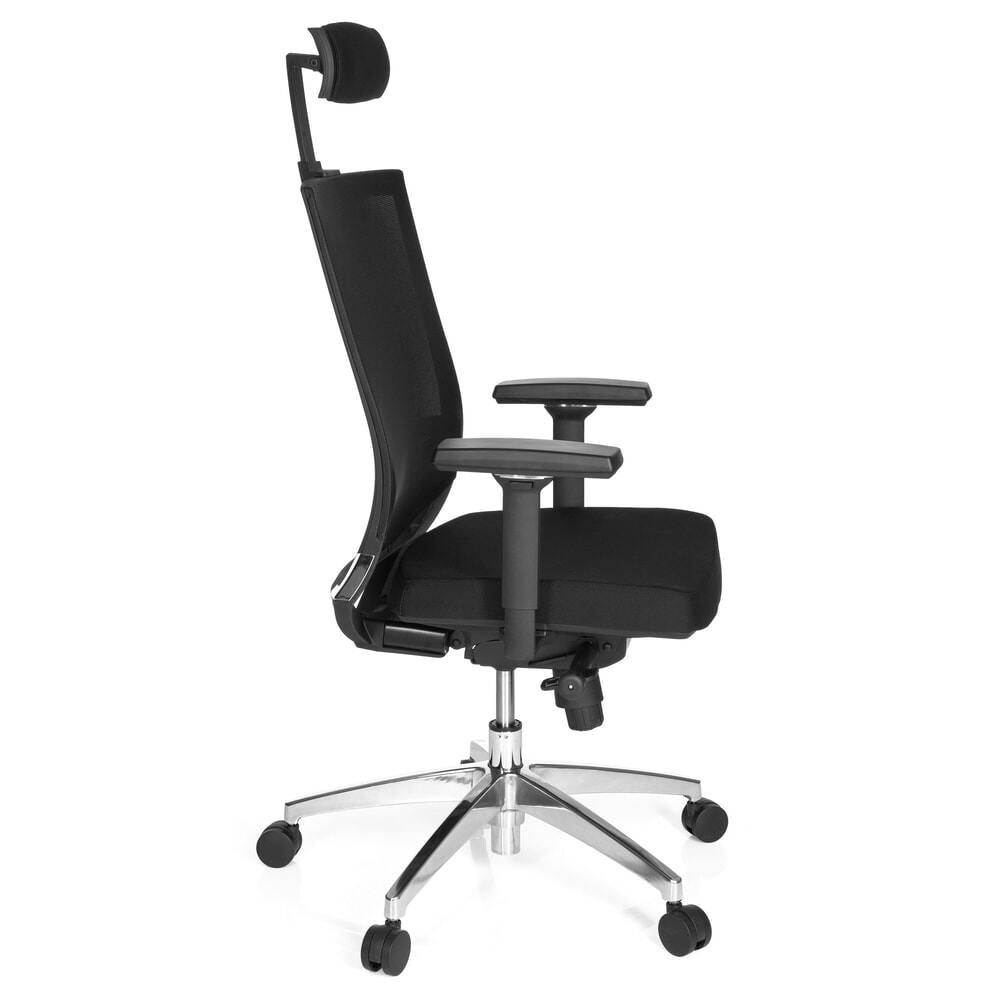 N° de l'image du produit 5 : Siège de bureau / fauteuil de direction hjh OFFICE PORTO MAX HIGH tissu, noir