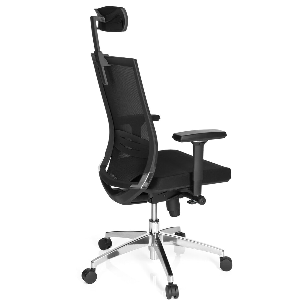 N° de l'image du produit 6 : Siège de bureau / fauteuil de direction hjh OFFICE PORTO MAX HIGH tissu, noir