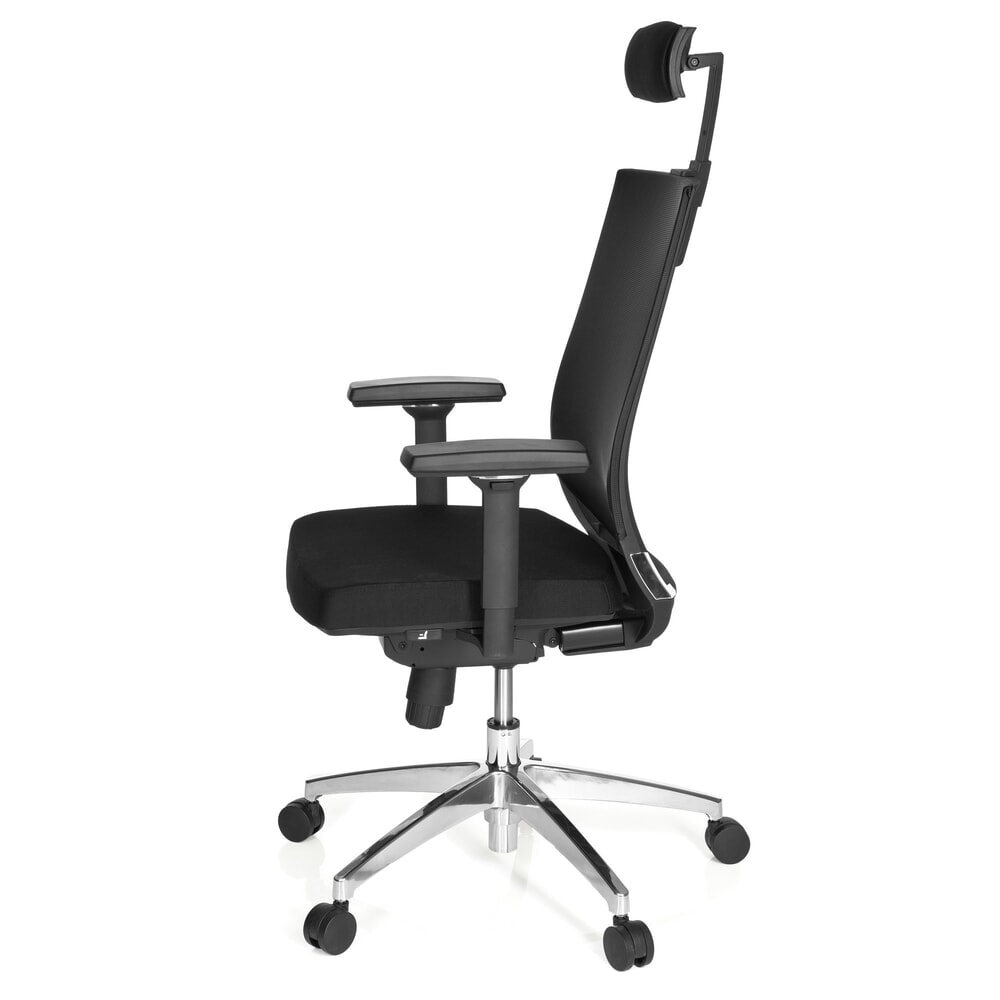 N° de l'image du produit 10 : Siège de bureau / fauteuil de direction hjh OFFICE PORTO MAX HIGH tissu, noir