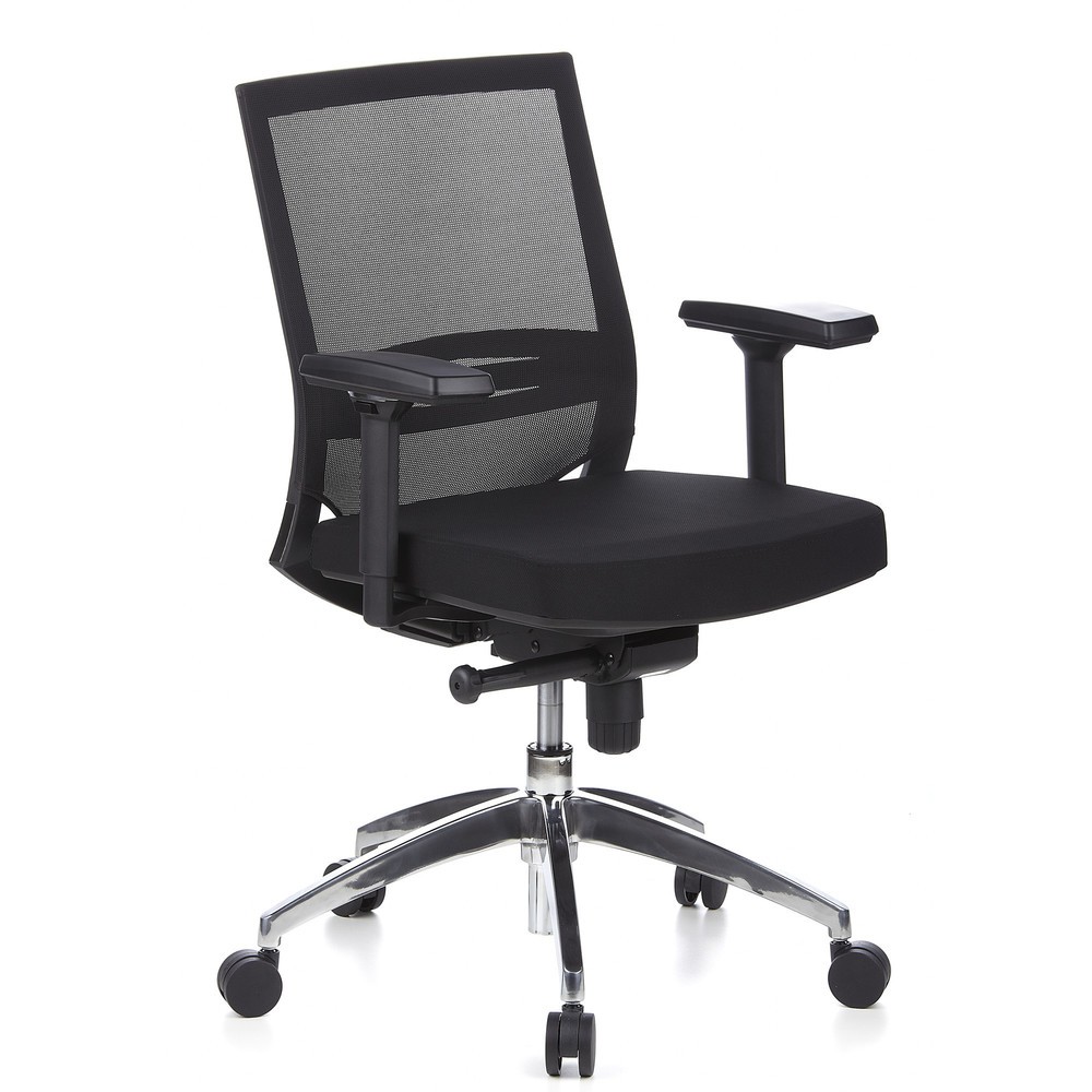N° de l'image du produit 4 : Siège de bureau / fauteuil de direction hjh OFFICE PORTO PRO tissu, noir