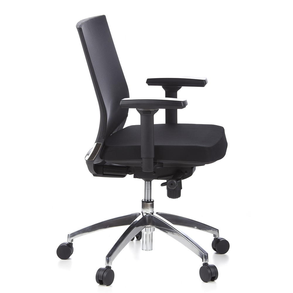 N° de l'image du produit 5 : Siège de bureau / fauteuil de direction hjh OFFICE PORTO PRO tissu, noir