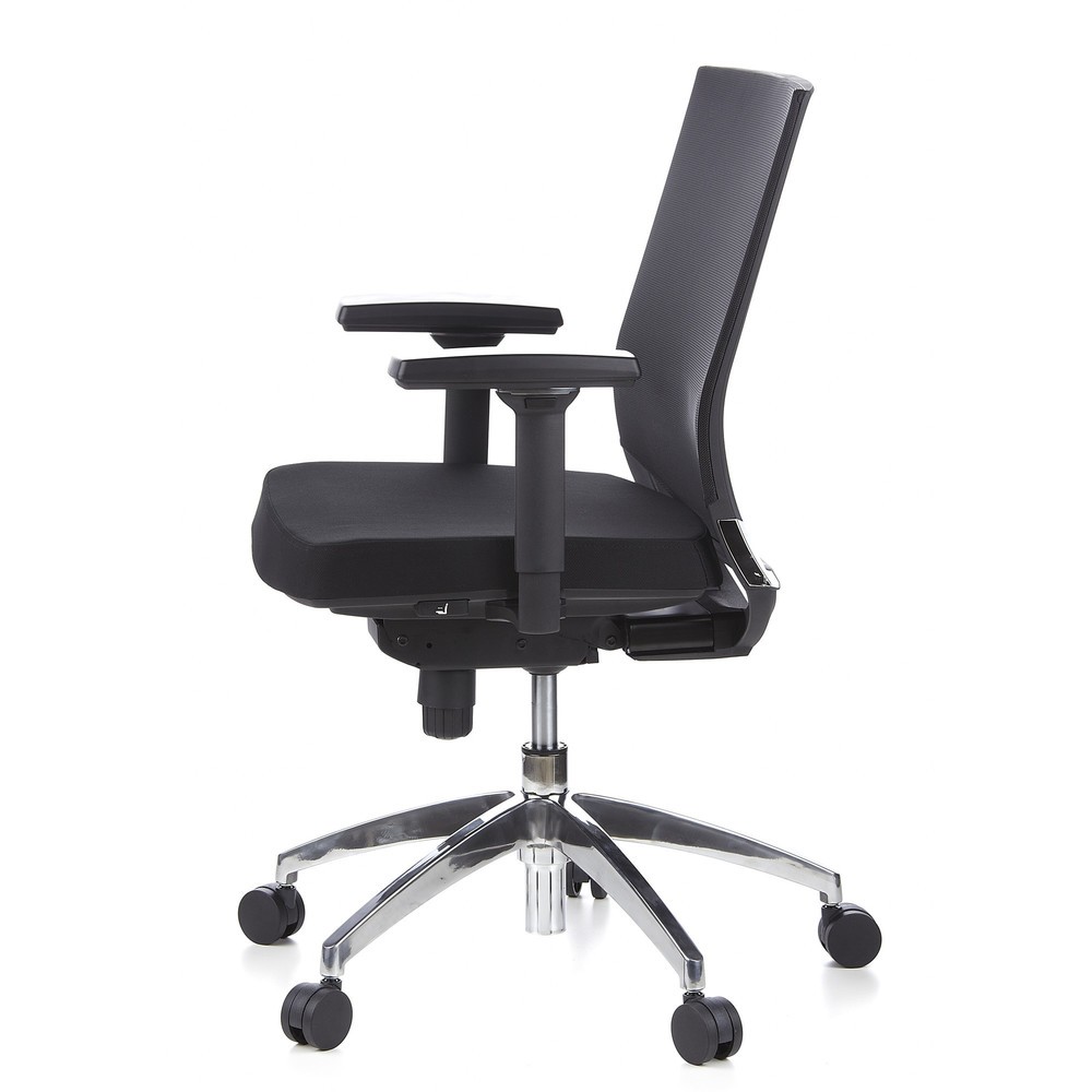 N° de l'image du produit 10 : Siège de bureau / fauteuil de direction hjh OFFICE PORTO PRO tissu, noir
