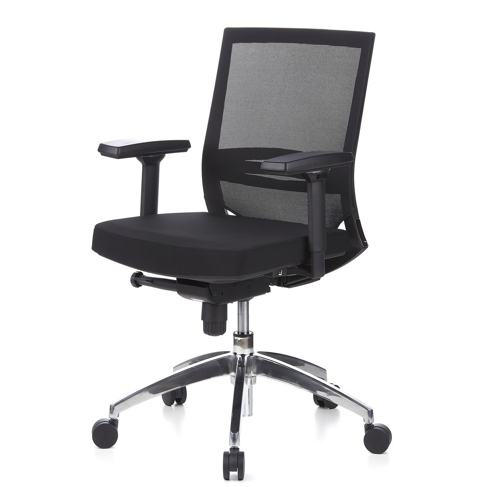 N° de l'image du produit 11 : Siège de bureau / fauteuil de direction hjh OFFICE PORTO PRO tissu, noir