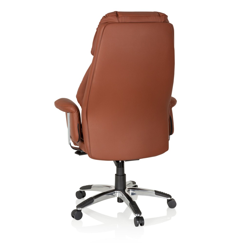 N° de l'image du produit 8 : Siège de bureau / fauteuil de direction hjh OFFICE PRADO cuir, marron
