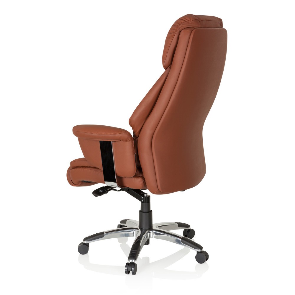 N° de l'image du produit 9 : Siège de bureau / fauteuil de direction hjh OFFICE PRADO cuir, marron