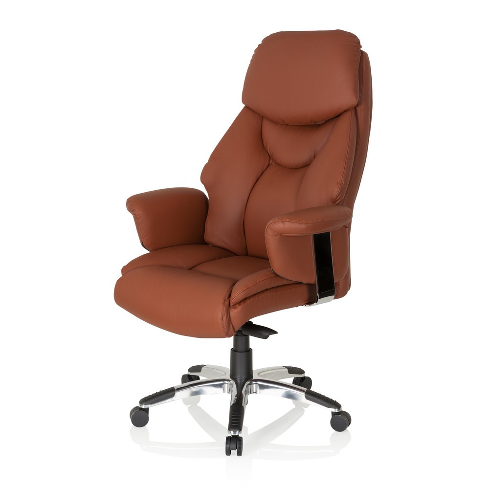 N° de l'image du produit 11 : Siège de bureau / fauteuil de direction hjh OFFICE PRADO cuir, marron