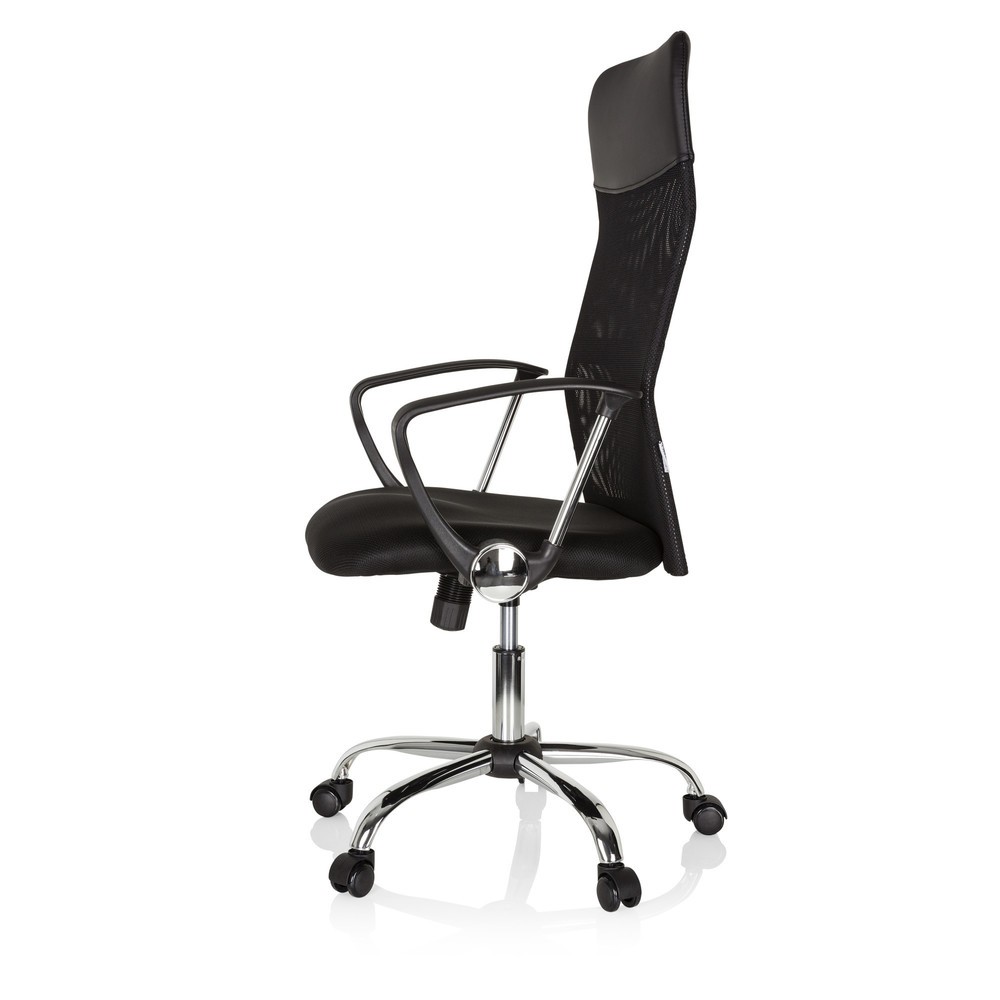 N° de l'image du produit 8 : Siège de bureau / fauteuil de direction hjh OFFICE PURE NET, similicuir/maille, noir