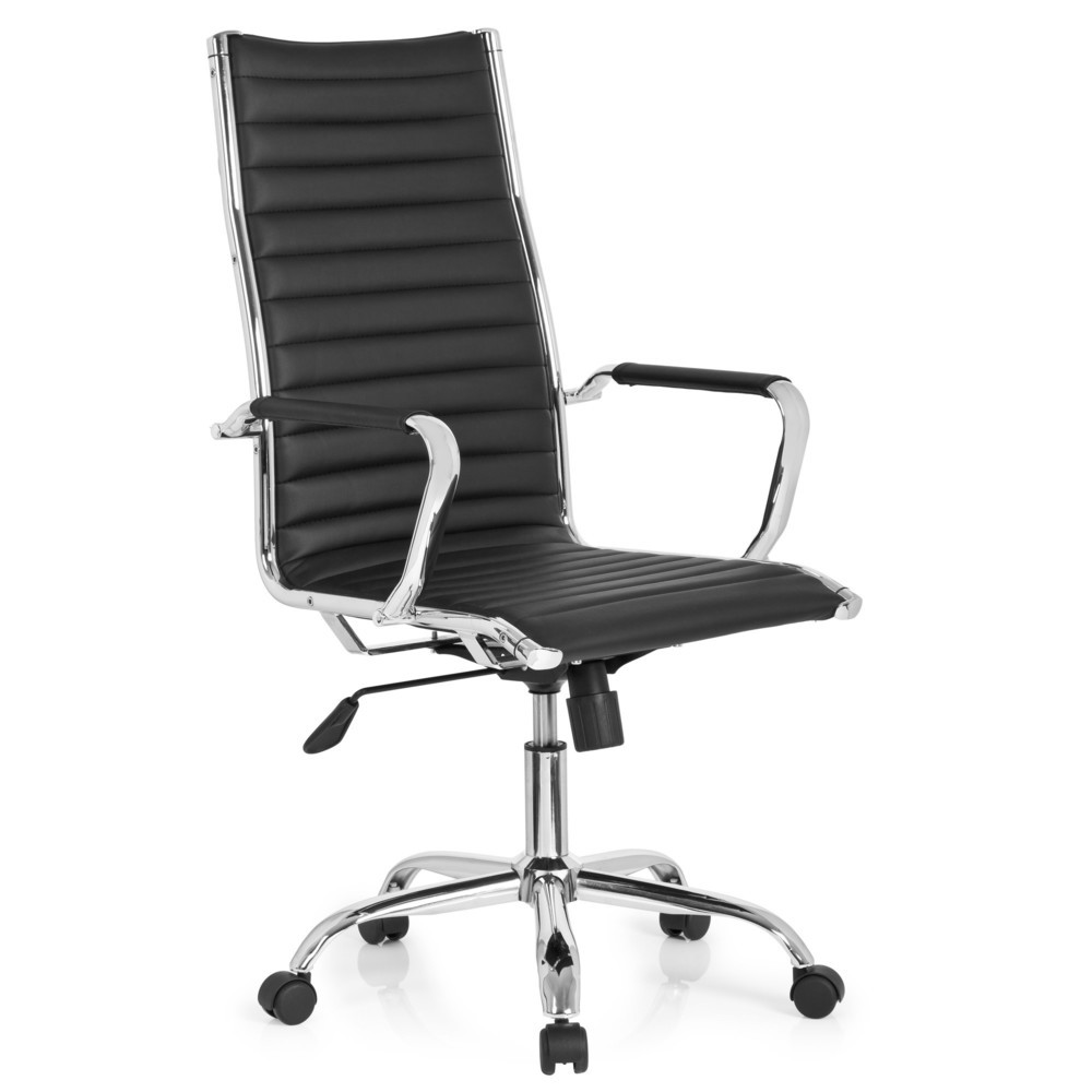 N° de l'image du produit 2 : Siège de bureau / fauteuil de direction hjh OFFICE VEMONA 20 similicuir, noir
