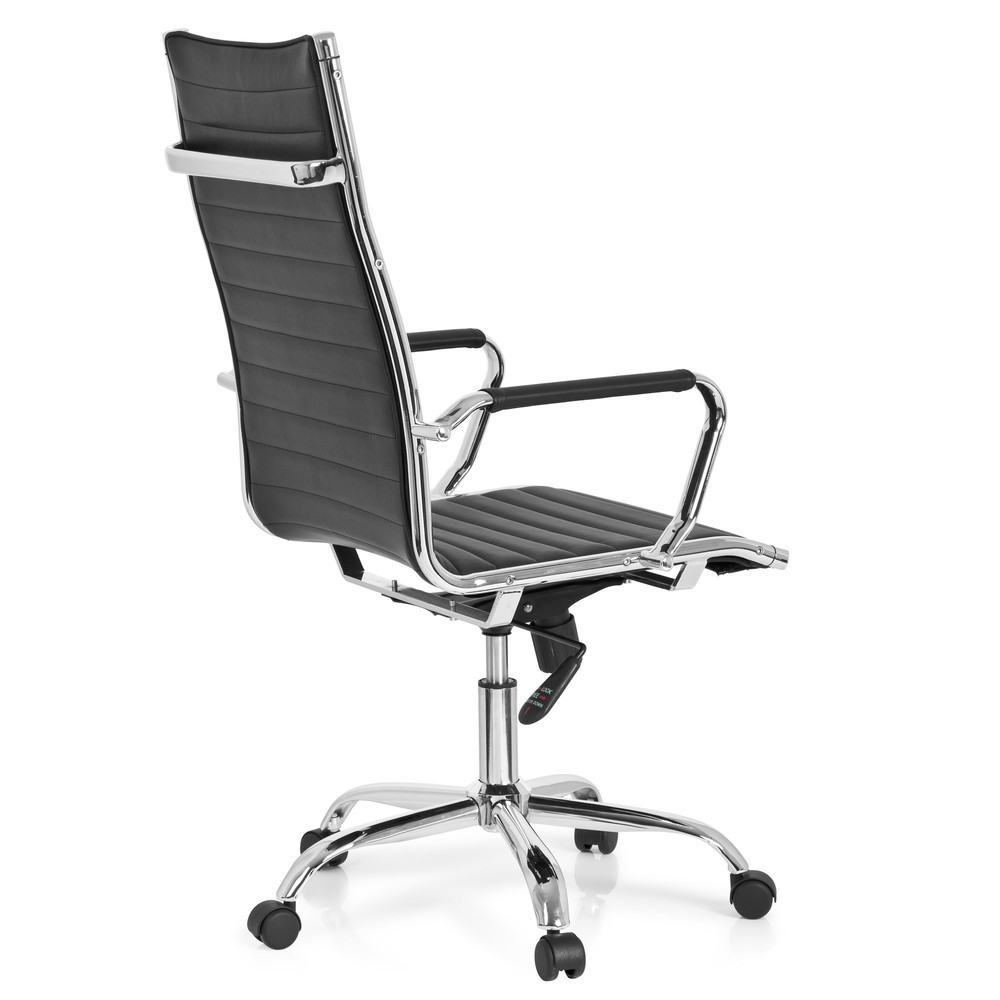 N° de l'image du produit 4 : Siège de bureau / fauteuil de direction hjh OFFICE VEMONA 20 similicuir, noir