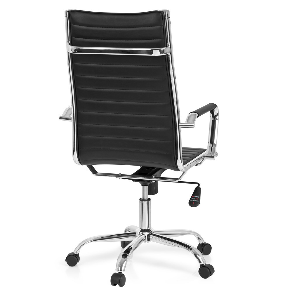 N° de l'image du produit 5 : Siège de bureau / fauteuil de direction hjh OFFICE VEMONA 20 similicuir, noir
