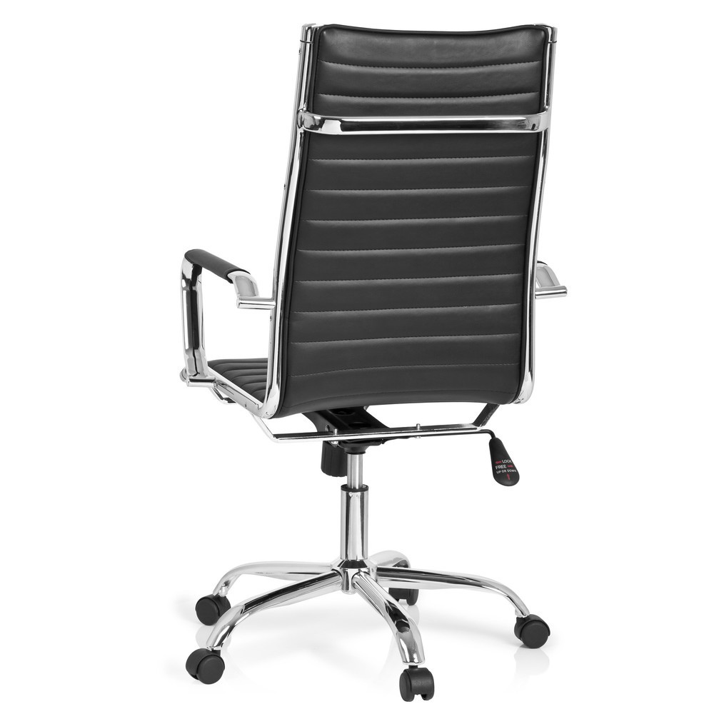 N° de l'image du produit 6 : Siège de bureau / fauteuil de direction hjh OFFICE VEMONA 20 similicuir, noir