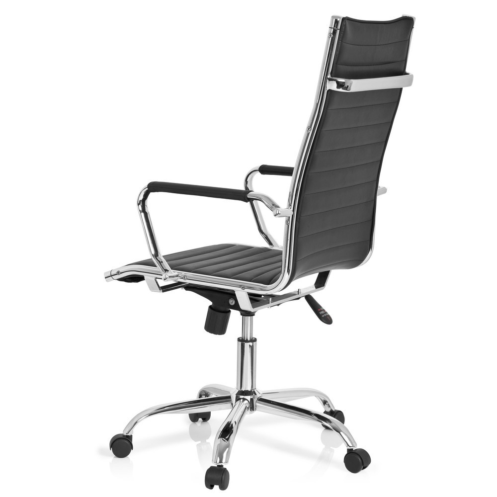 N° de l'image du produit 7 : Siège de bureau / fauteuil de direction hjh OFFICE VEMONA 20 similicuir, noir