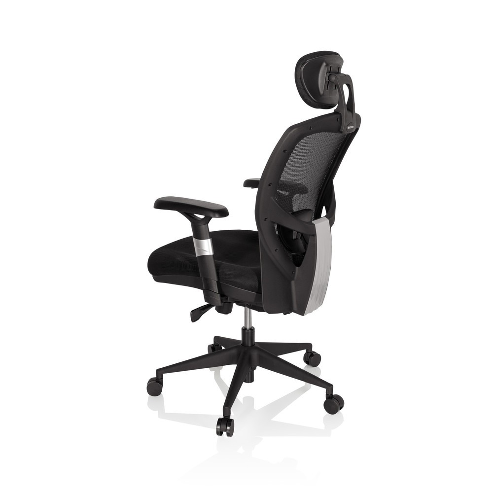 N° de l'image du produit 9 : Siège de bureau / fauteuil de direction hjh OFFICE VENUS BASE tissu, noir