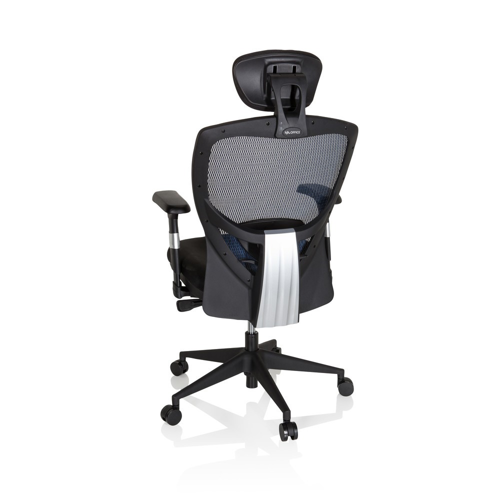 N° de l'image du produit 8 : Siège de bureau / fauteuil de direction hjh OFFICE VENUS BASE tissu, bleu/noir