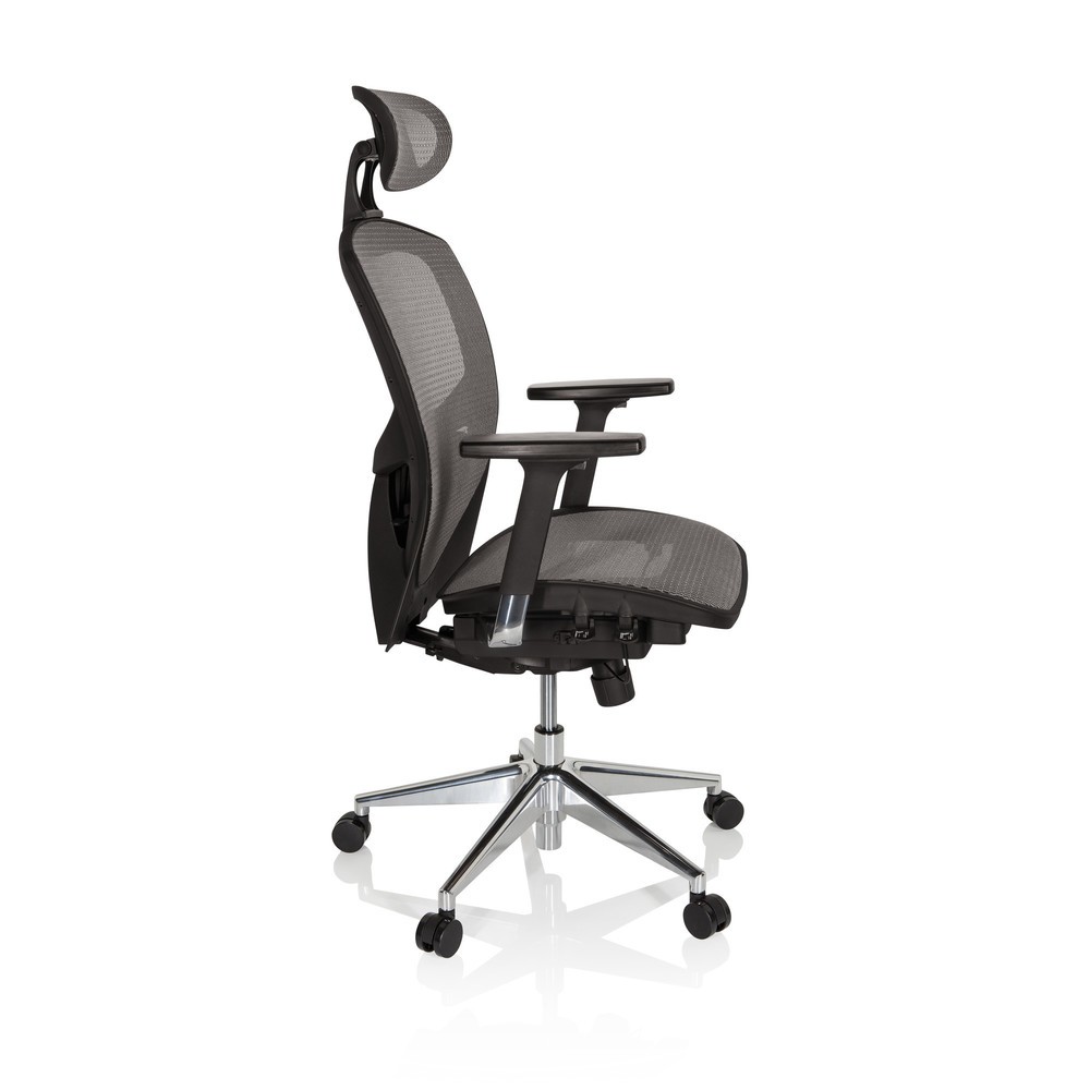 N° de l'image du produit 5 : Siège de bureau / fauteuil de direction hjh OFFICE VENUS ONE gris argenté / noir