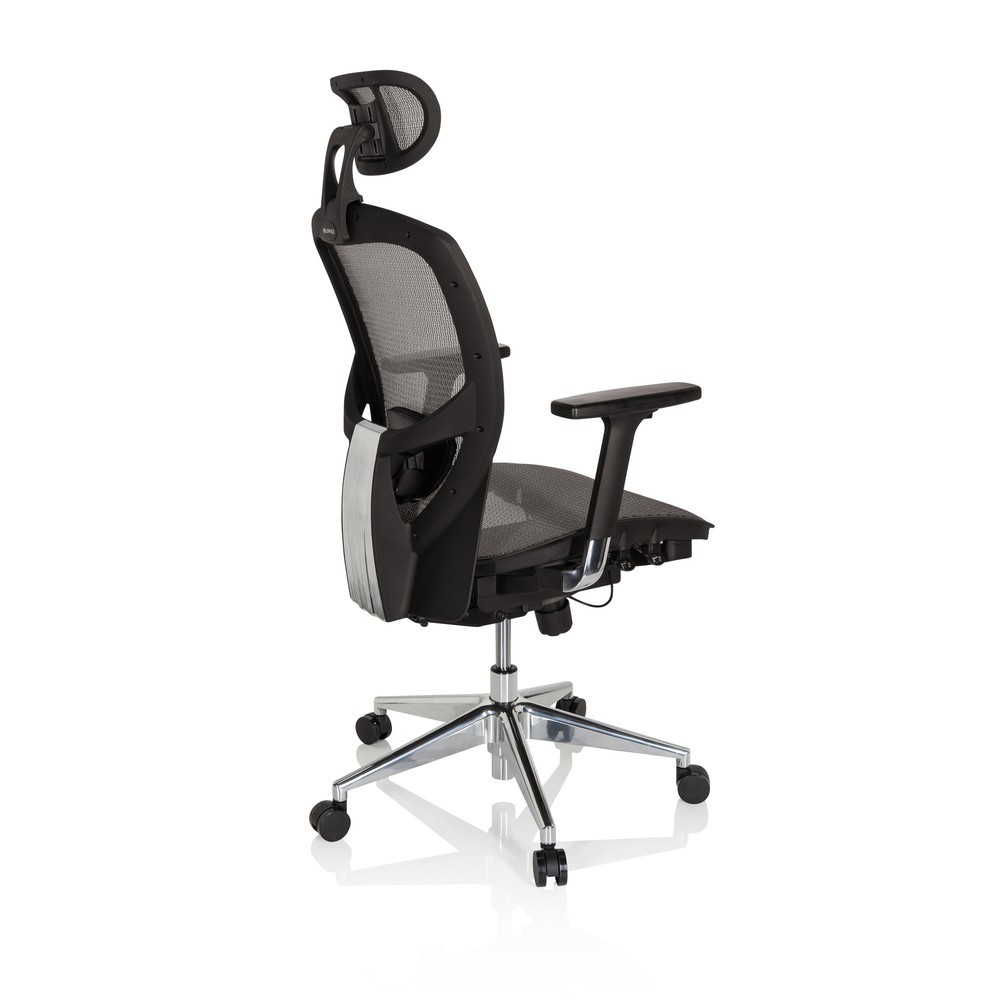 N° de l'image du produit 6 : Siège de bureau / fauteuil de direction hjh OFFICE VENUS ONE gris argenté / noir