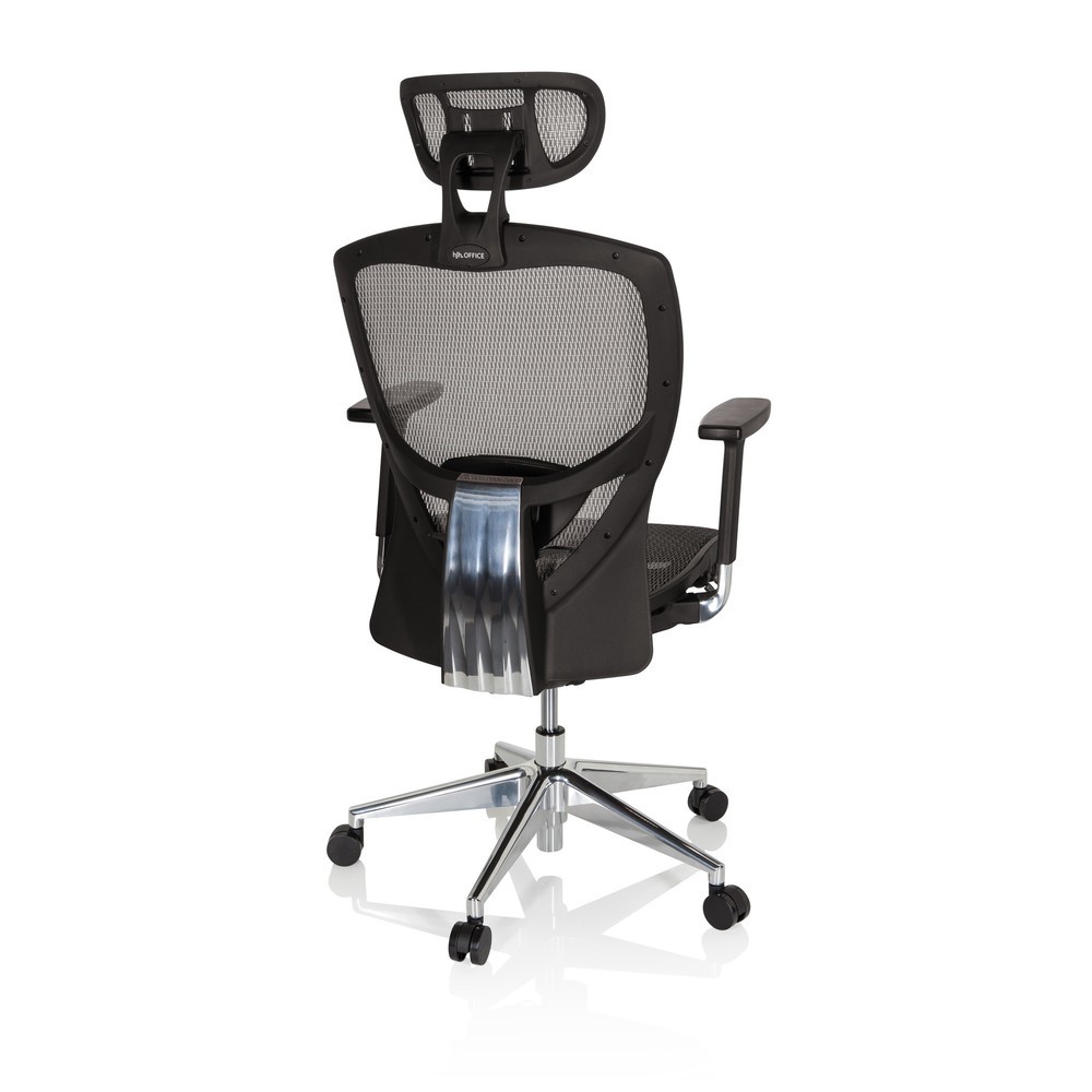 N° de l'image du produit 7 : Siège de bureau / fauteuil de direction hjh OFFICE VENUS ONE gris argenté / noir