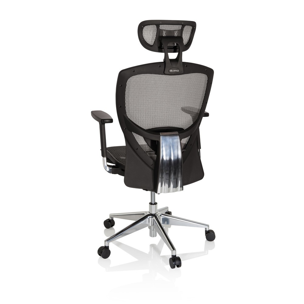 N° de l'image du produit 8 : Siège de bureau / fauteuil de direction hjh OFFICE VENUS ONE gris argenté / noir