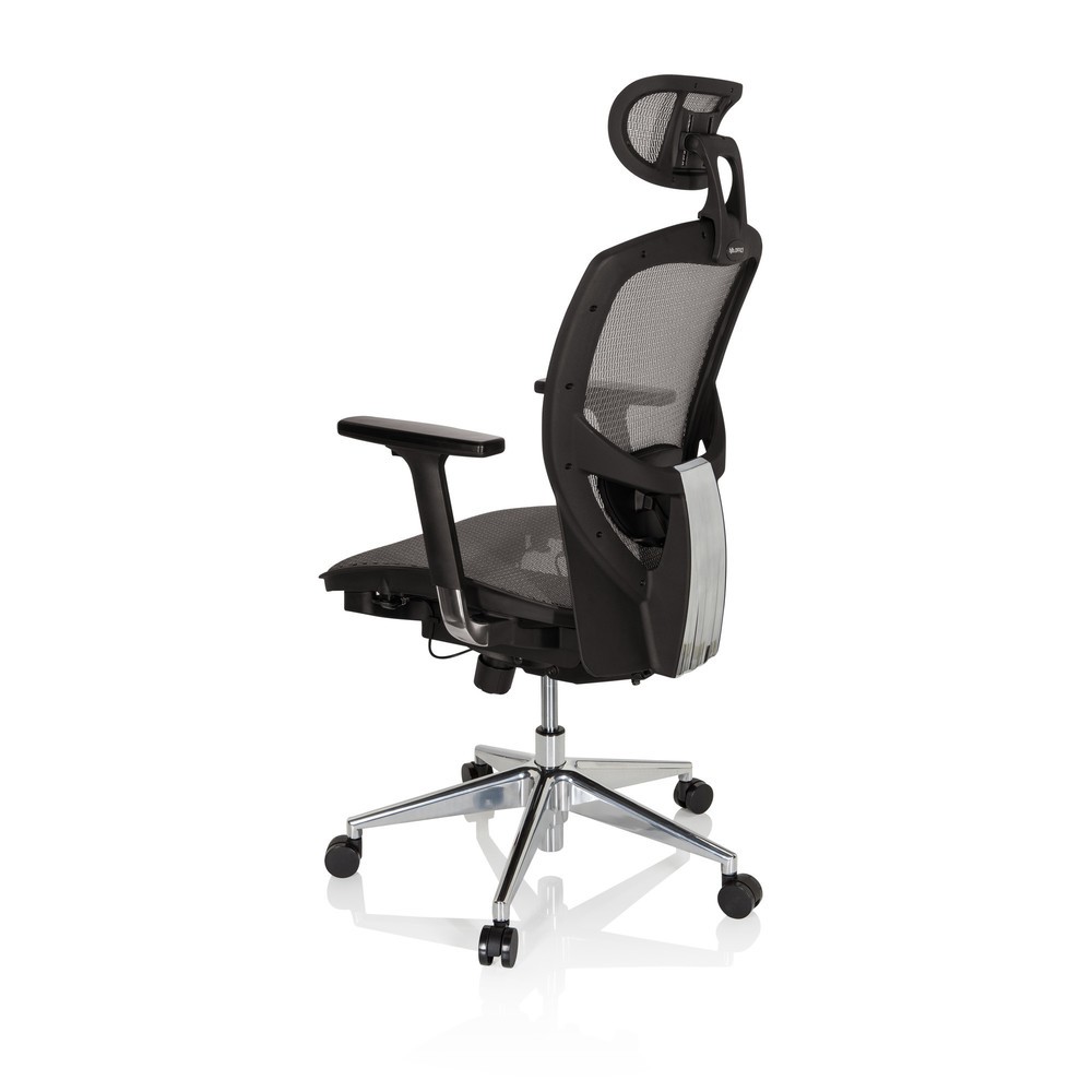 N° de l'image du produit 9 : Siège de bureau / fauteuil de direction hjh OFFICE VENUS ONE gris argenté / noir