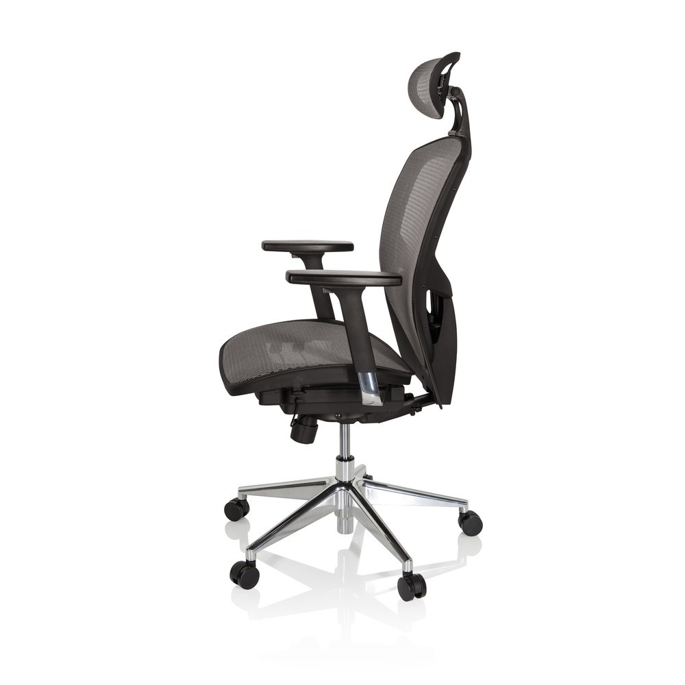 N° de l'image du produit 10 : Siège de bureau / fauteuil de direction hjh OFFICE VENUS ONE gris argenté / noir