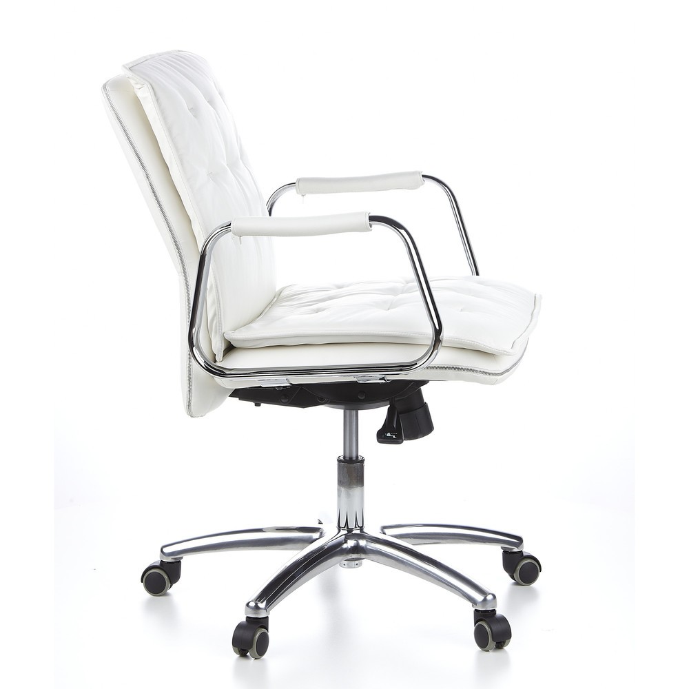 N° de l'image du produit 5 : Siège de bureau / fauteuil de direction hjh OFFICE VILLA 10 cuir, blanc crème